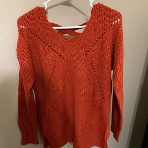 Orange sweater for women